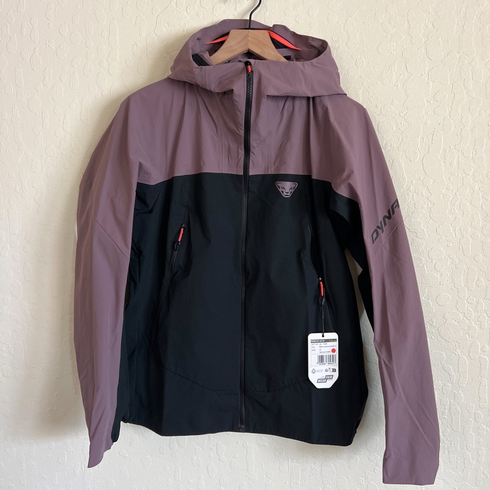 Dynafit Ridge Dynastretch Softshell Ski Jacket Medium Black Purple Outdoor